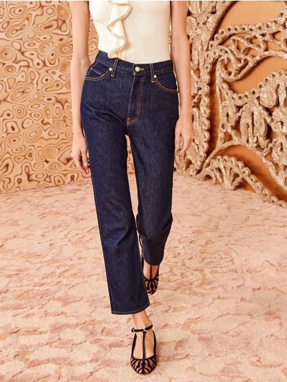Ulla Johnson Agnes Cropped Jeans Tigris Blue